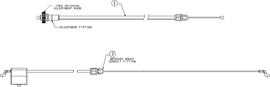 Cables Diagram and Parts List for 12AVB2M5345 2021 Yard Machines Lawn Mower
